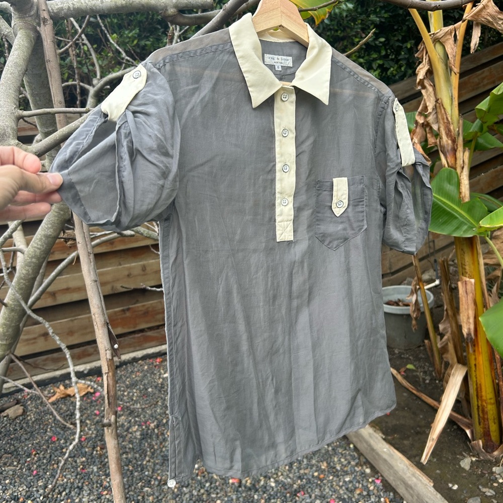 Rag & Bone Women’s Silk Grey Shirt